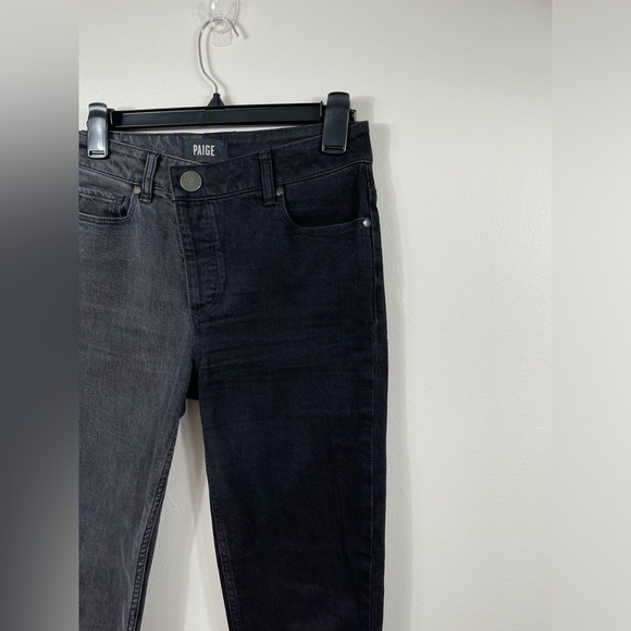 PAIGE Hoxton Straight Ankle Half & Half Sz 26" In Storm Black/ Pebble - Picture 3 of 16